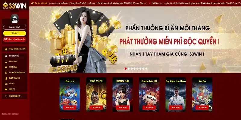 Những tính năng mà bạn có thể tìm thấy trên điện thoại đặt cược 33Win